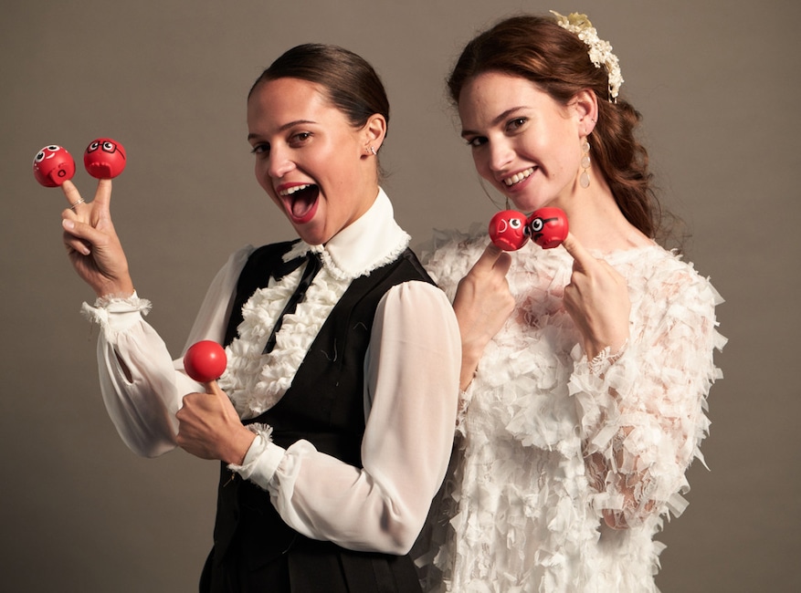 Alicia Vikander, Lily James, Red Nose Day 2019